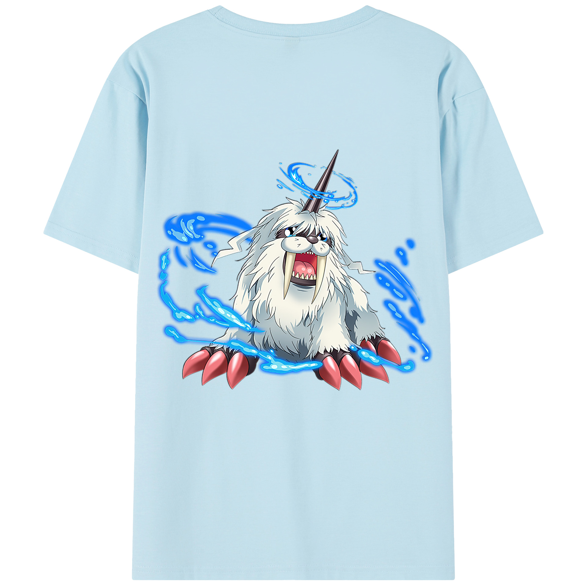 （画像用） Digimon デジタルモンスター/デジモン 綿100％半袖Tシャツ（背面プリント）